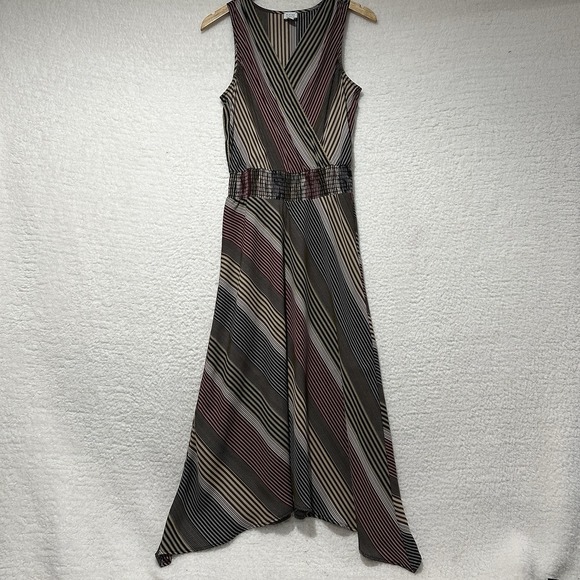 Jensen Dresses & Skirts - Peyton Jensen Women's Multicolor Stripe Sleeveless Maxi Dress Size S Made In USA